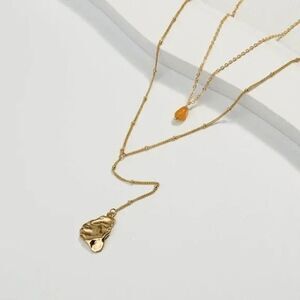 2/$21 Ladies Fashion Stone Drop Necklace